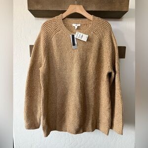 BP|Nordstrom Women’s neutral Tan knit Crewneck Sweater,NWT•••Large,winter staple